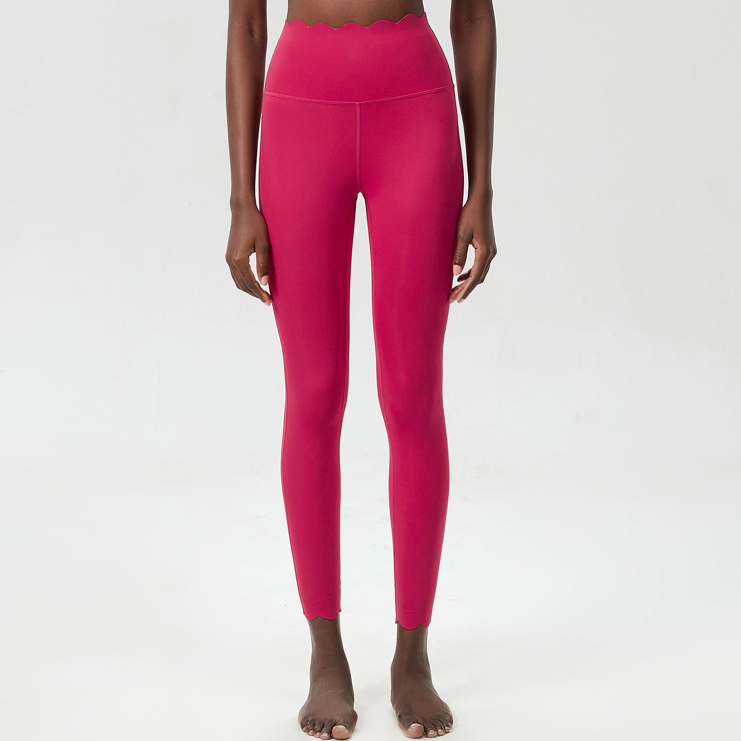 Small Wave Yoga Pants Plus Size Lycra Milk Leather Tight Trousers For Women