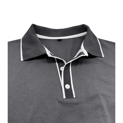 European And American Style Men's Clothing Short Sleeve Lapel Jacquard
