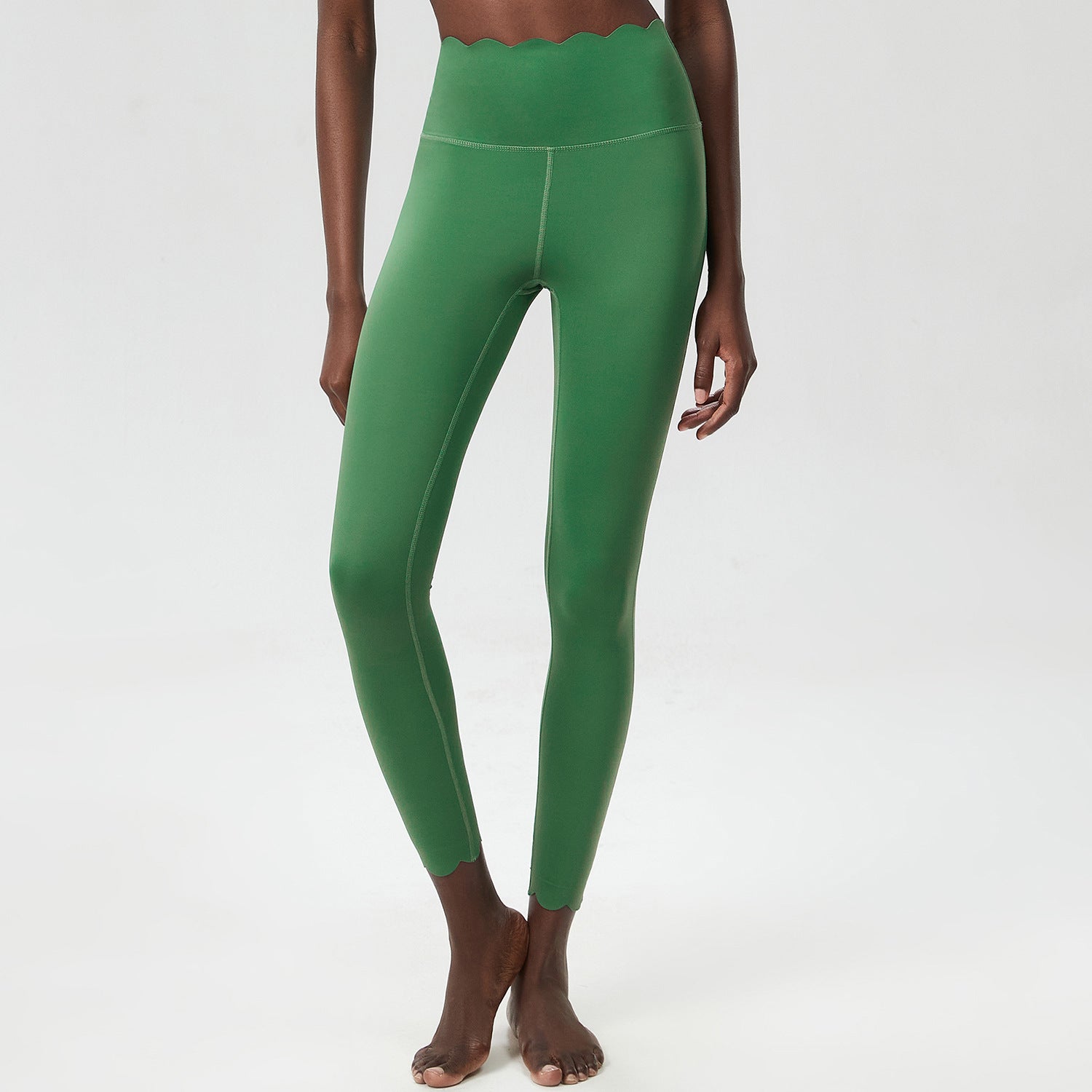Small Wave Yoga Pants Plus Size Lycra Milk Leather Tight Trousers For Women