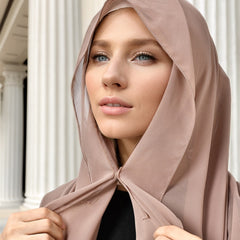 Lazy Chiffon Convenient Headscarf Magnetic Buckle Fixed Anti-drop Solid Color