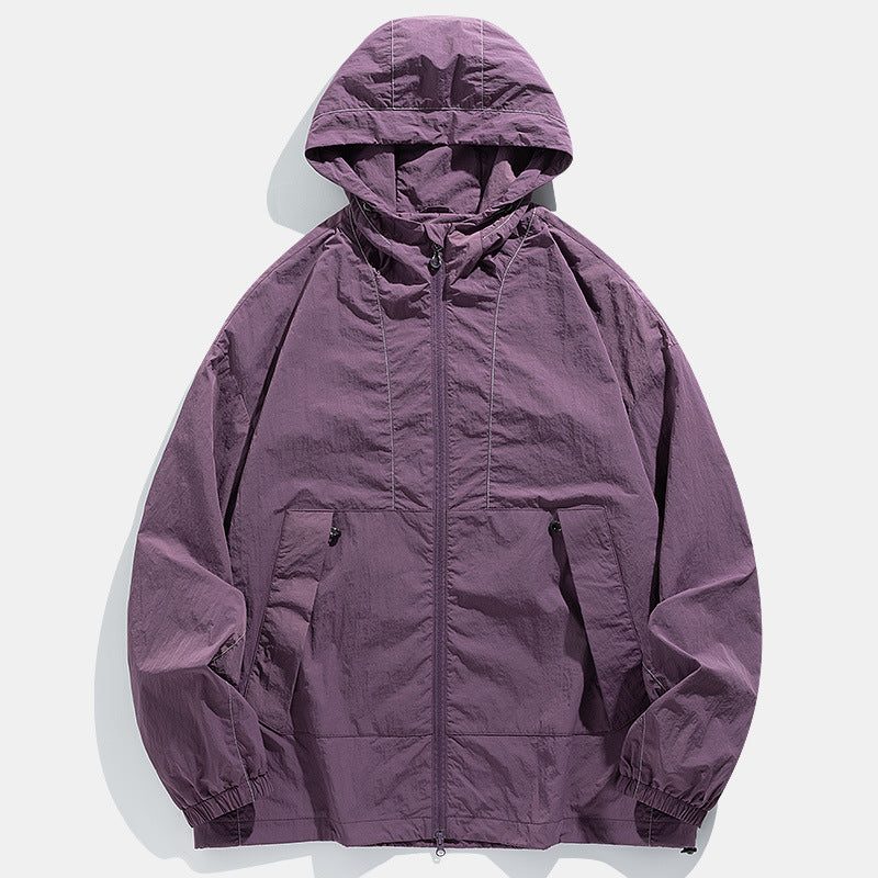 Outdoor Windproof Waterproof Crisp Loose Hoodie Workwear Jacket Coat