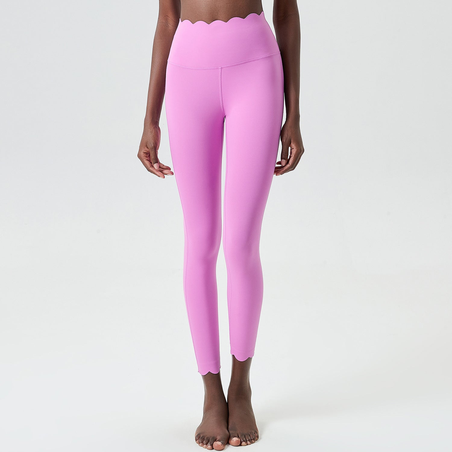 Small Wave Yoga Pants Plus Size Lycra Milk Leather Tight Trousers For Women