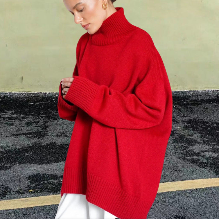 Autumn And Winter Loose Thermal Turtleneck Sweater