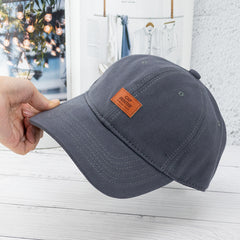 Men's And Women's Fashionable And Simple Cotton Soft Top Baseball Hat