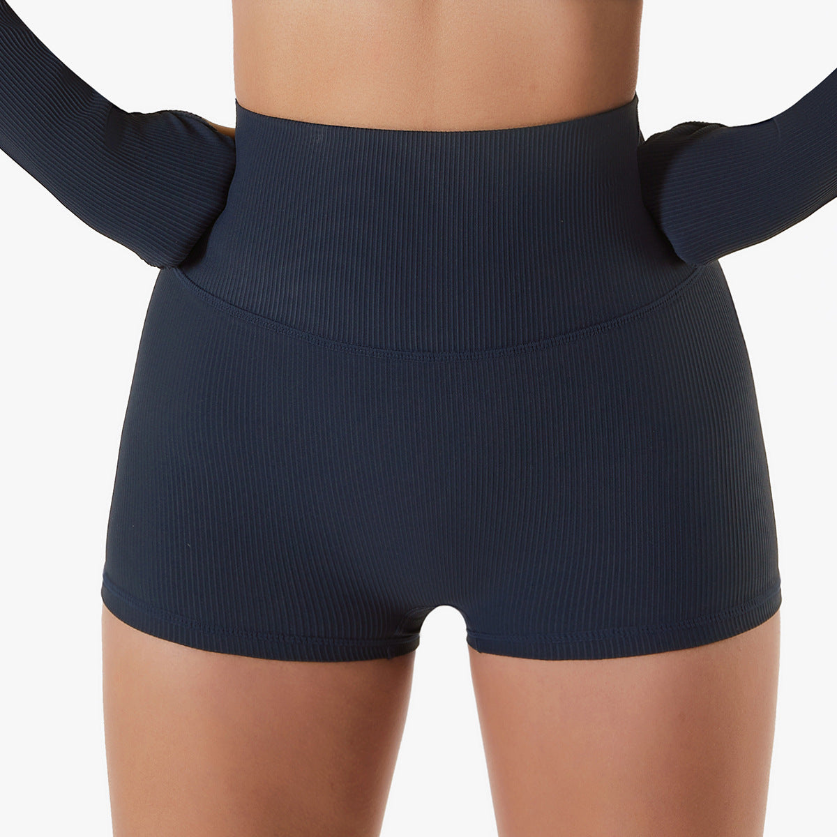 High Waist Abdominal Fitness Tight Shorts