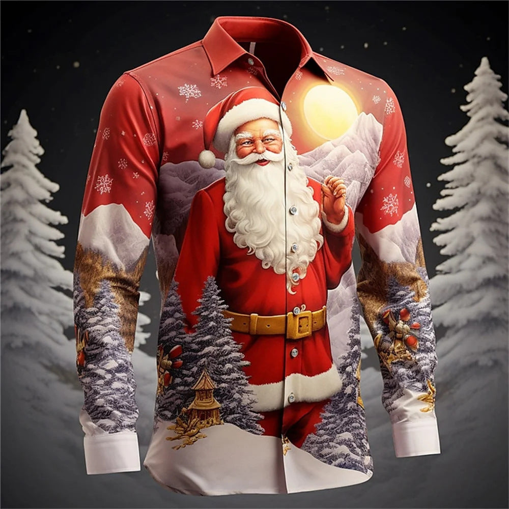 Santa Claus Festival Shirt Digital 3D Printing