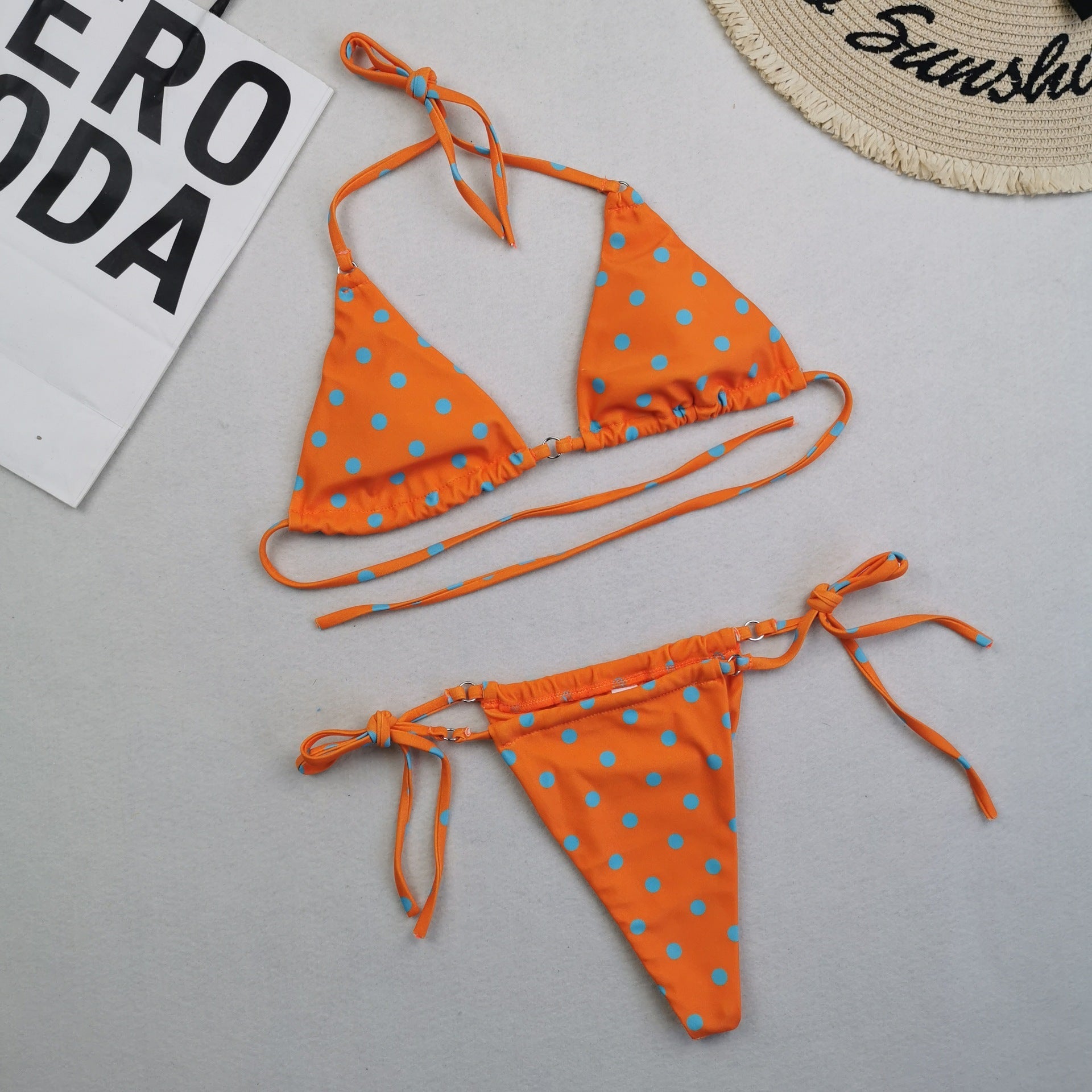 Swimwear Women's Bikini Digital Printed Double-sided Material