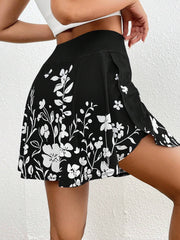 Pocket Minimalist Flower Printed Shorts With Pockets Shorts Inside Out Back To School Outfits