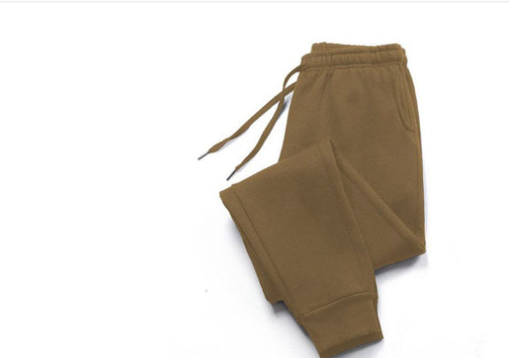 Running Fitness Sweatpants Casual Loose Warm Sweat-absorbent Feet Pants