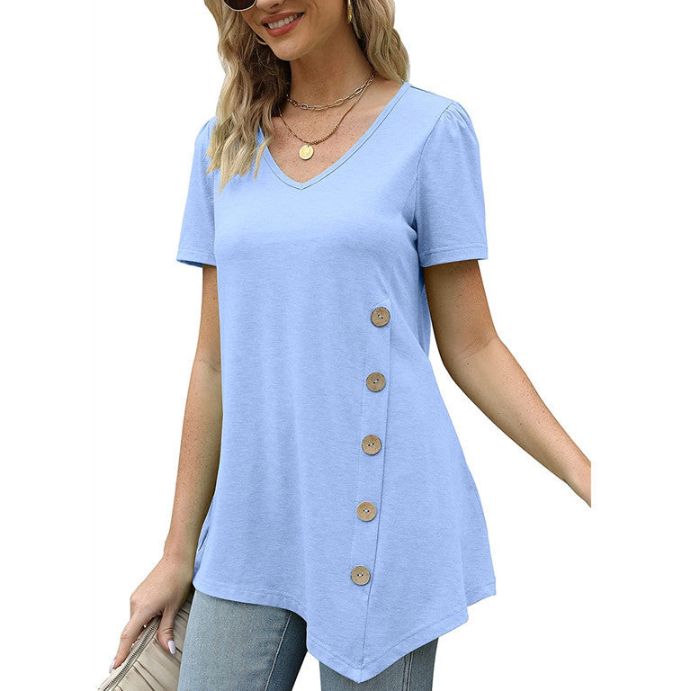 Fashion Loose Casual Short Sleeve