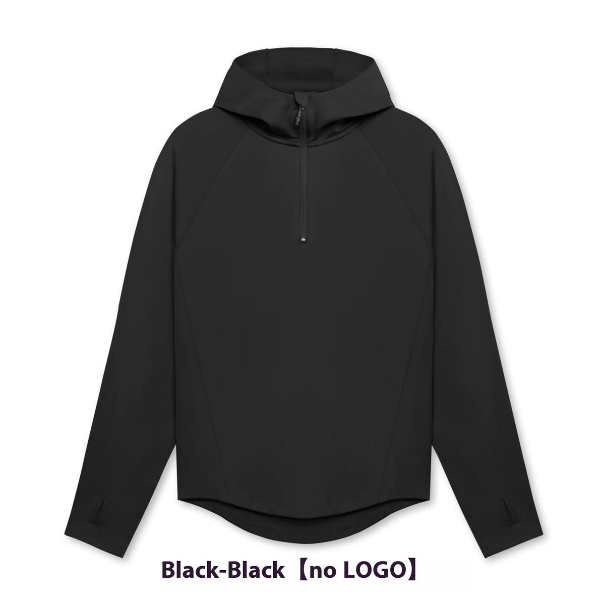 Men's Outdoor Sports Spring, Autumn And Winter Fitness Half Zipper Hooded Jacket Loose Sweater
