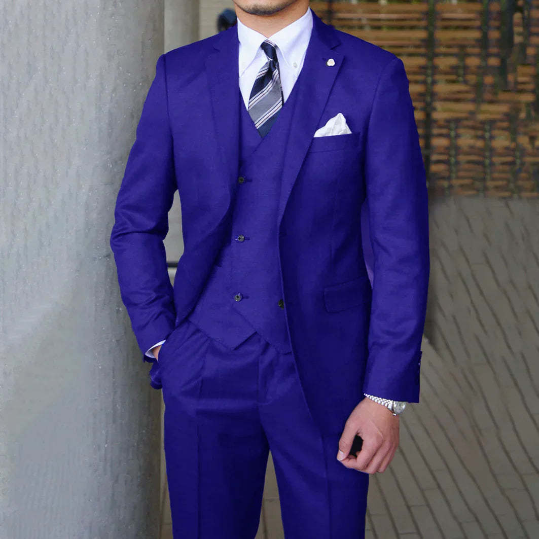 Men's Fashion Casual Slim Suit Three Pieces