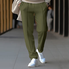 Men's Waffle All-match Fashion Toothpick Simple And Comfortable Pencil Pants Trousers