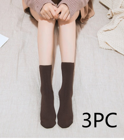 Snow Socks Women's Winter Thickening And Velvet Warm In Tube
