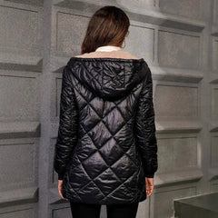 Autumn And Winter Long Sleeves Diamond Lattice