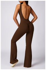 Peach Hip Lifting Sport Yoga Bodysuit Women's Casual