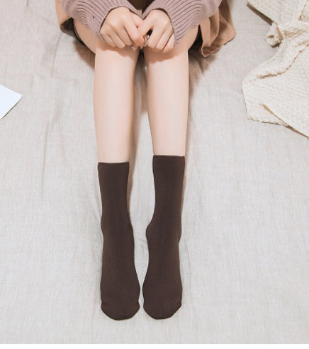 Snow Socks Women's Winter Thickening And Velvet Warm In Tube