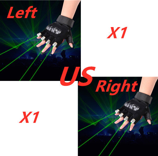 Stage Show  Red Green Laser Gloves